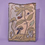 Mushroom People Woven Blanket